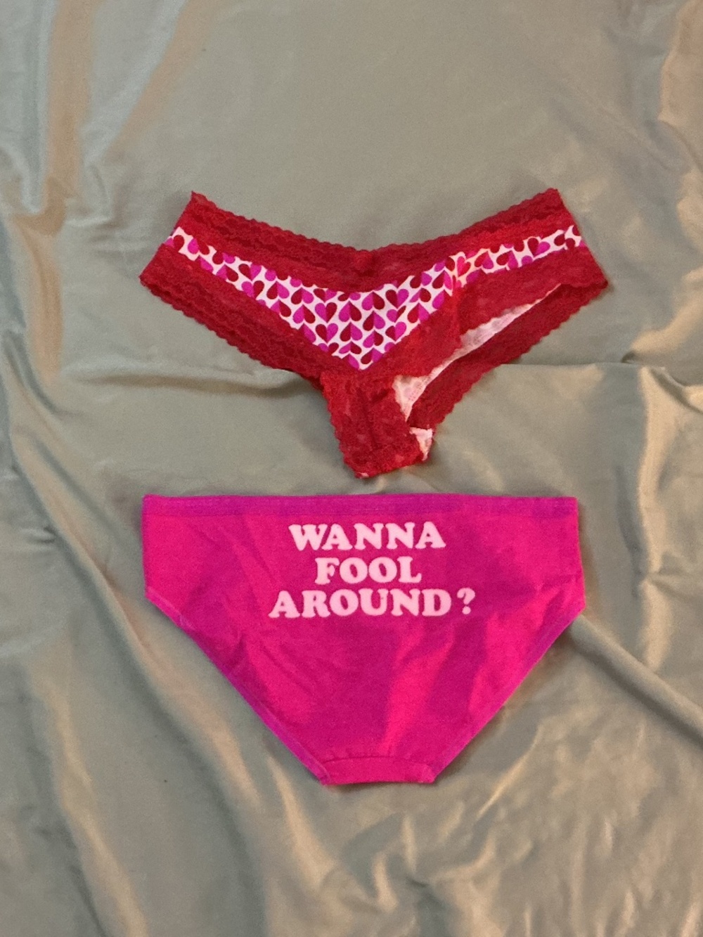 Victoria’s Secret lot of 2 Valentine’s panties